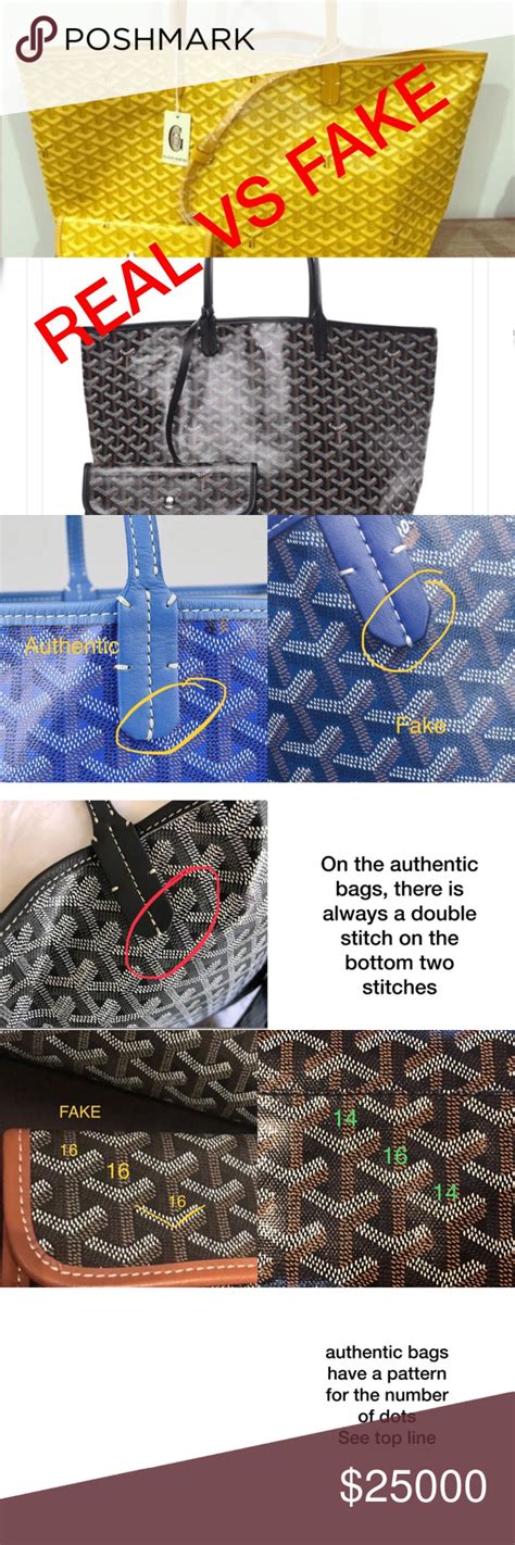 fake goyard logo|authentic goyard tote.